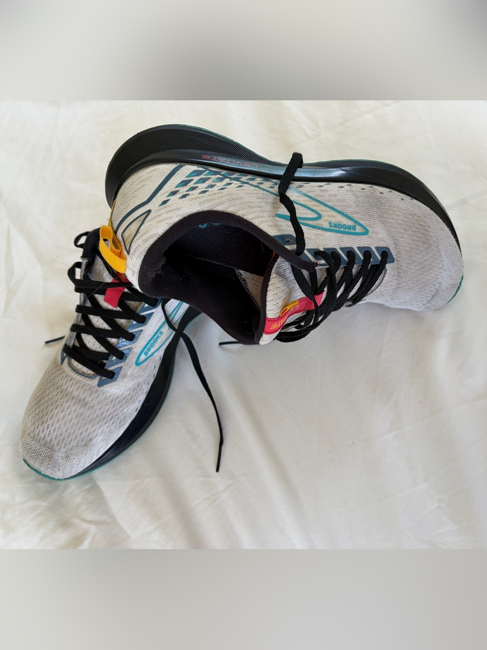 Brooks Levitate 5 Men's Running Shoes Gray Blue Size 10